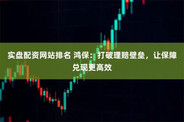 实盘配资网站排名 鸿保：打破理赔壁垒，让保障兑现更高效